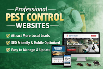 design an SEO friendly pest control website for more leads