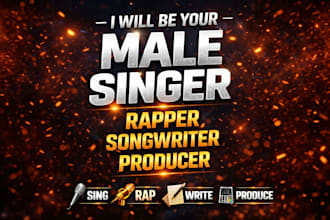 be your male singer, rapper, songwriter and producer