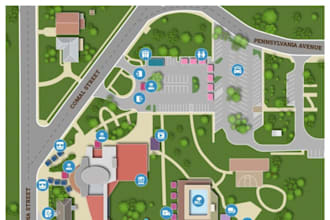 do any custom events map design, festivals and vector map illustrations