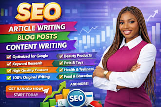 do SEO article writing, blog post writing or content writing