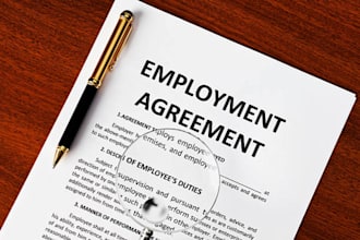 do contract drafting, reviewing with risk assessment