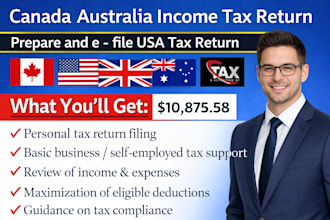 fix wrong tax filling canada australia singapore and submit correctly