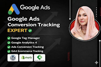 setup or fix google analytics, tag manager, ads conversion tracking