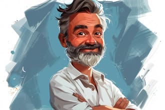 draw a cartoon caricature, logo, portrait, or avatar