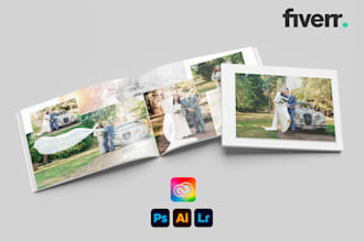 design creative and professional wedding photo albums