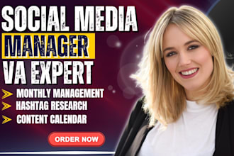 be your social media manager instagram content creator and monthly VA