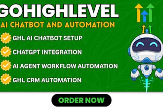 setup gohighlevel ai chatbot, chatgpt integration, ai agent and CRM automation