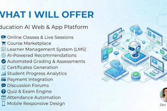 create an education ai web and app