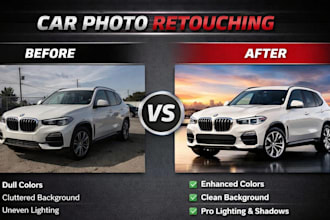 do automotive car photo editing, retouching, and enhancement