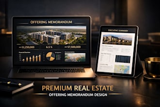 design investor ready real estate offering memorandum and om brochure