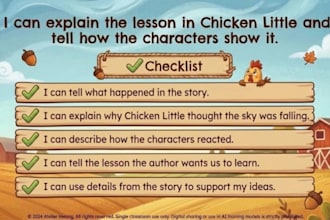 provide a story module for grade 1
