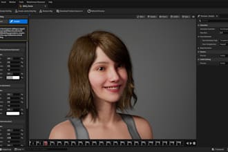 model rig and animate 3d character for iclone cc4 cc5 unreal engine metahuman