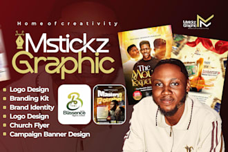 create logo design and branding kit package with brand identity