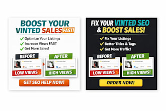 fix your vinted shop SEO and increase sales fast