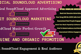 do organic soundcloud ads for best soundcloud music growth and real engagement