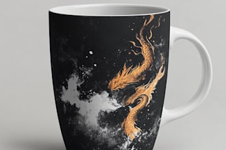 design amazing custom mug design