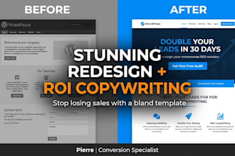 redesign your wordpress website with high converting copy and modern design