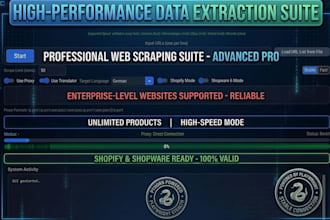extract ecommerce product data for shopify and shopware