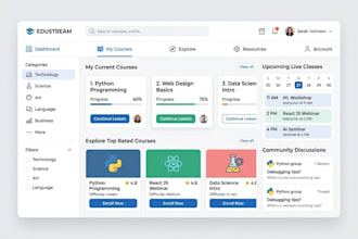 create UI UX for education platforms