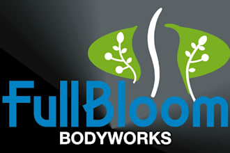 create relaxing spa and massage logo design