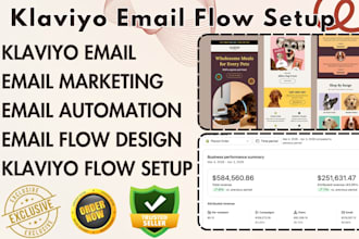 setup klaviyo email marketing email flows design and shopify klaviyo integration