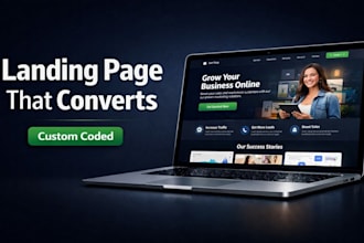 design a modern landing page that converts visitors to leads
