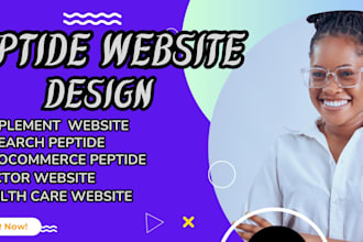 design nutraceutical peptide website store design medical sarms research website
