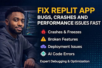 fix replit app bugs, crashes, errors and performance issues fast