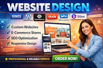 design ionos website develop webshop microweber duda squarespace silex wordpess