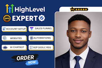 build gohighlevel website gohighlevel landing page sales funnel a2p 10dlc expert