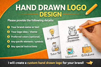 create logo digitally and drawing