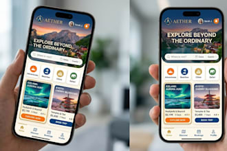 create UI UX with strong visual identity