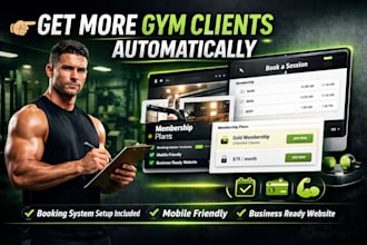 wix fitness website gym booking system trainer membership website setup
