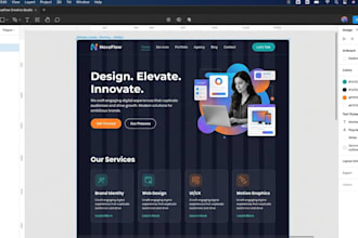 design modern website UI UX in figma