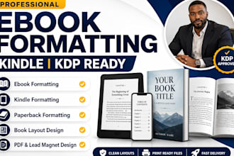 dobook formatting for amazon kdp kindle ebook paperback formatting layout design