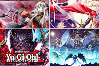 design card game assets, trading cards, and playmats for your game, board games