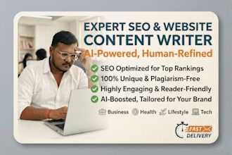 write SEO blog posts and website content