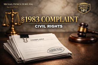 draft your section 1983 civil rights complaint as a us attorney