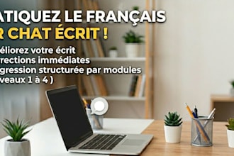 coach your written french via chat
