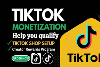 do complete tik tok monetization organically, creator rewards program account