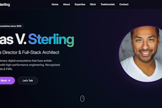 build a clean web developer portfolio website