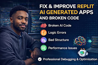 fix and improve replit mobile apps website and broken code issues