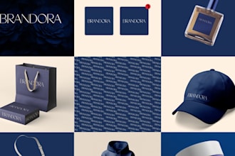 do logo design and branding kit package with brand identity