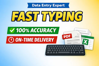 do all typer related and data entry jobs