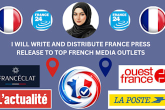write and distribute france press release to top french media outlets