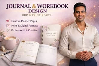 design and format journal, planner, workbook for amazon kdp