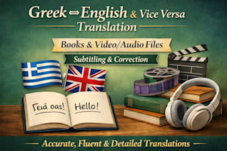 be your greek translator and content writer