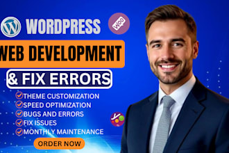 fix wordpress website bugs, errors wordpress bug fix, speed optimization