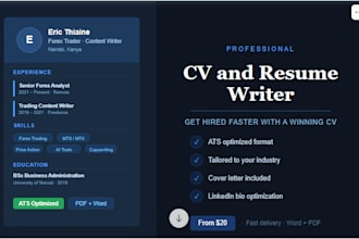 write a professional CV and resume that gets you hired
