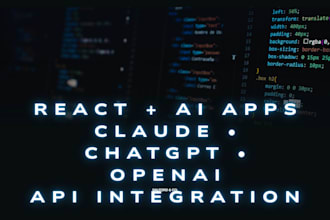 build a react web app with ai chatbot integration